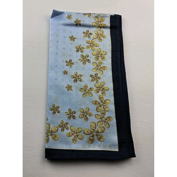 Celine Paris Handkerchief Neckerchief Bandana Scarf - Picture 1 of 4